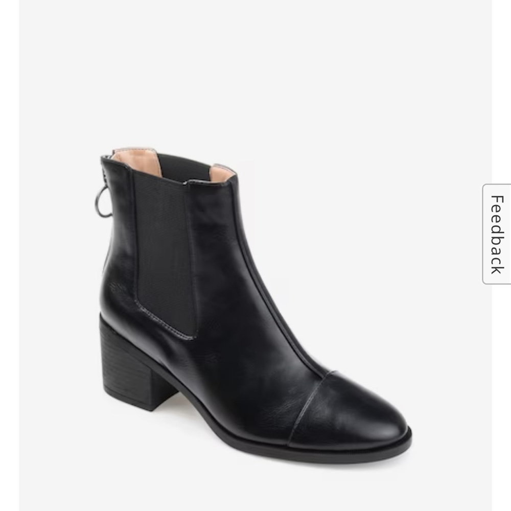 Like New! Journey Collection Stylish Black Booties 7.5